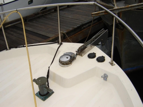 1999 Nordic Tug 32, Foredeck Windlass & Foot Switches