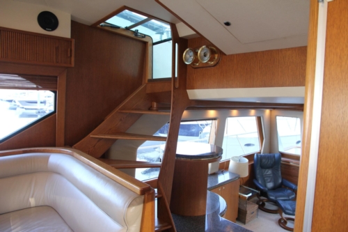 1999 West Bay Sonship 58, Flybridge Access from Pilothouse