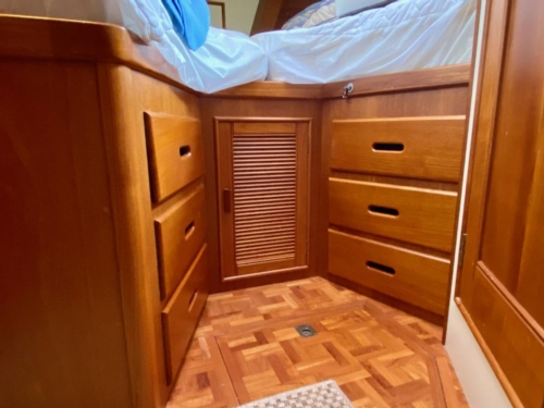 1998 Grand Banks 42 Classic, Fwd guest cabin storage 1