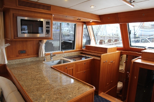 2009 Grand Banks 47 Europa, Galley from Salon