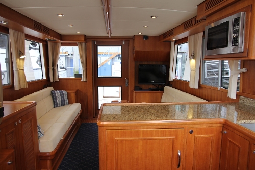 2009 Grand Banks 47 Europa, Salon from Galley