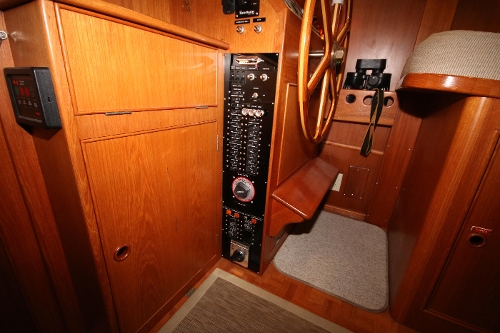 1988 Grand Banks 32, Electrical Panel near Helm