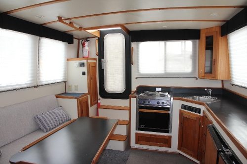 2001 Nordic Tug 32 Pilothouse, Salon and Galley Looking Aft
