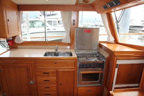 2001 Grand Banks 42 Classic, Linear Galley