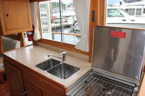 2001 Grand Banks 42 Classic, Galley Looking Aft
