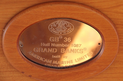 1995 Grand Banks 36 Classic, Hull Number