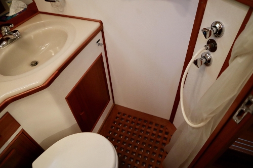 1995 Grand Banks 36 Classic, Forward Head and Shower