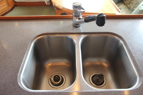 2000 Nordhavn Pilothouse, Double Stainless Sink