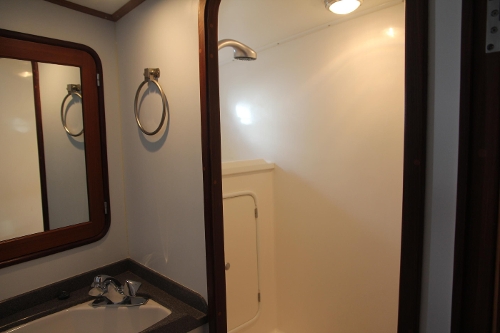 2000 Nordhavn Pilothouse, Master Vanity and Shower
