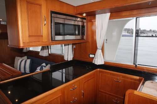 2007 Grand Banks Europa, Galley and Overhead Cabinet
