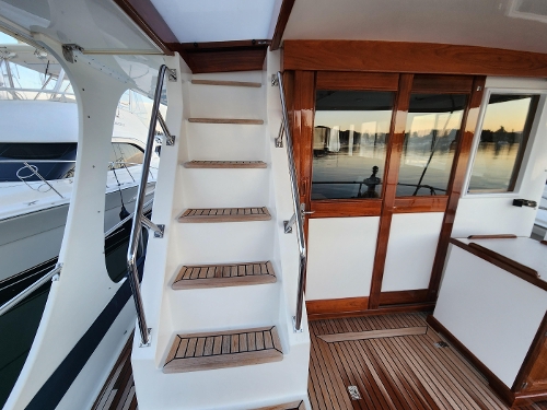 2001 Grand Banks 46 Europa, Stairs To Flybridge