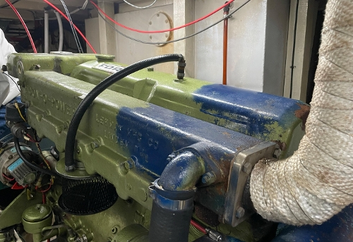 1973 Grand Banks Classic 42, Port Engine