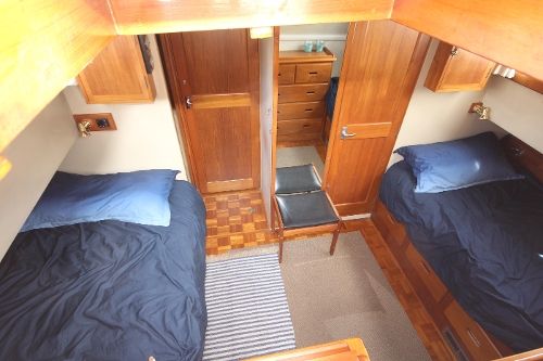 1973 Grand Banks Classic 42, Master Stateroom looking forward