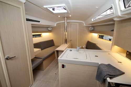2023 Beneteau Oceanis 34.1, Salon and Galley