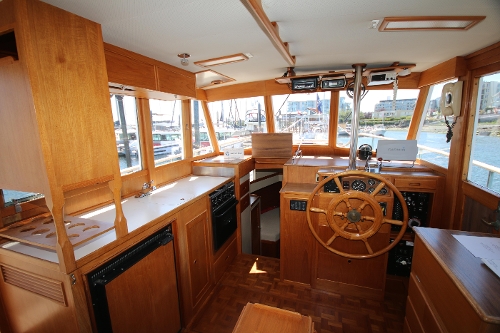 1982 Grand Banks 36 Classic, Galley and lower helm