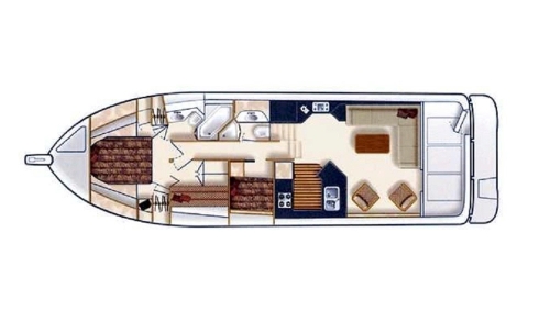 2000 Bayliner 4788 Pilot House Motoryacht, Floorplan