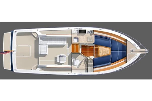 2008 Back Cove 29, Manufacturer Provided Image: Interior Layout