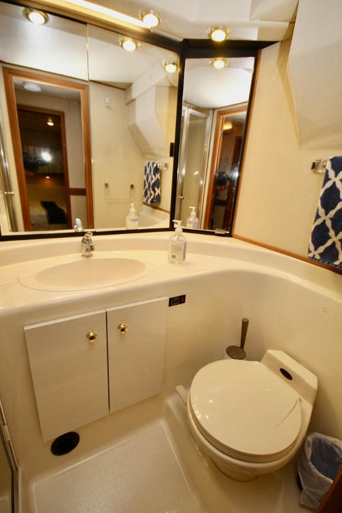 2000 Bayliner 4788 Pilot House Motoryacht, Guest Head and Shower