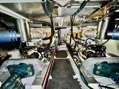 1996 Fleming 55, Engine room