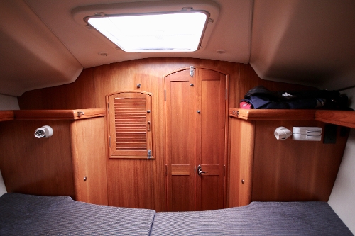 2004 Hunter 36, V Berth Looking Aft