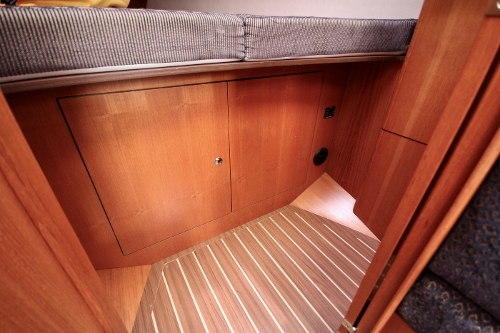 2004 Hunter 36, V Berth Storage