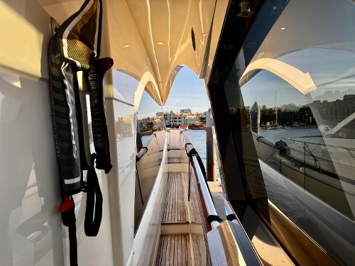 2013 Monte Carlo Yachts MCY 65, Side Decks